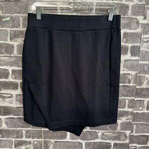 NWT Nau dinamic wrap skirt Caviar gray asymmetrical hem